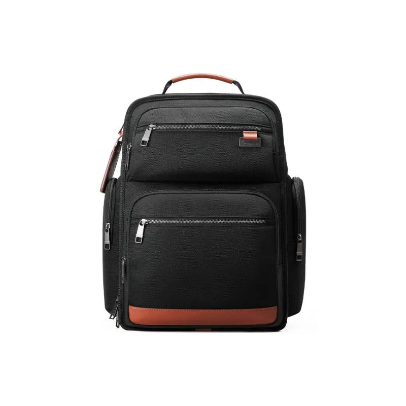 OIWAS Fabric Backpack Laptop Bag Regular Unisex Black-0