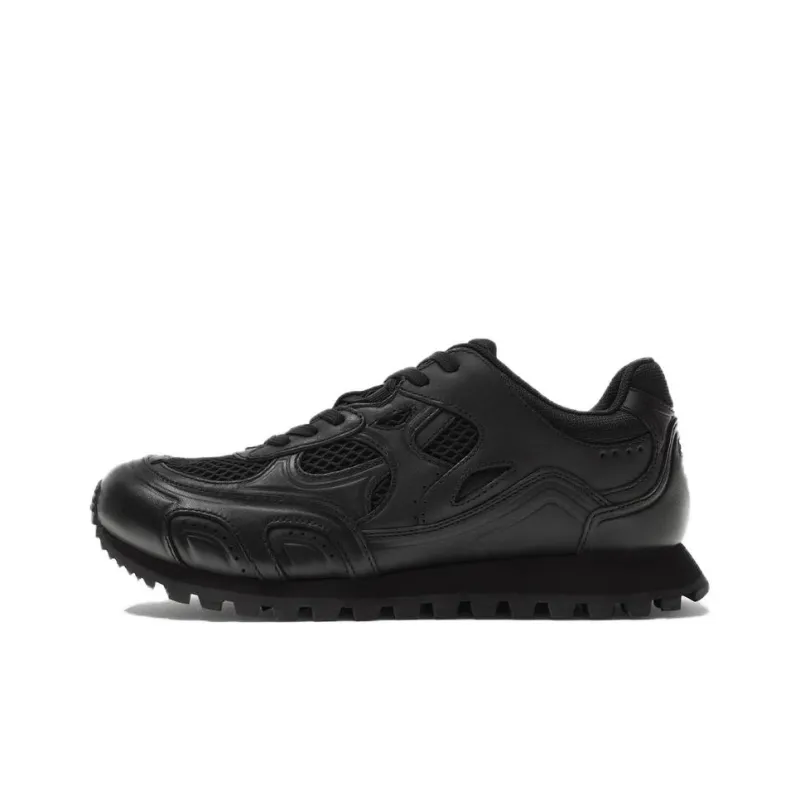 ZARA Anti-Slip Wear-Resistant Low-Top Casual Running Shoes Men's Black-0