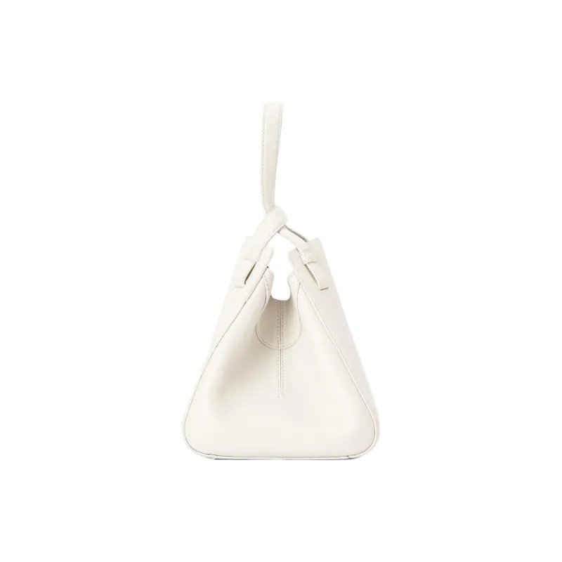 LOEWE Hammock Nugget Bag In Nappa Calfskin Soft White-3