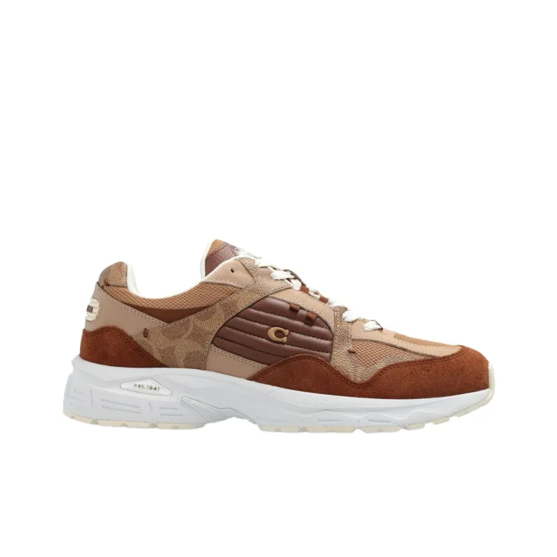 COACH Low Top Casual Shoes Men's Brown-1