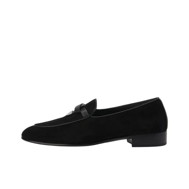 Giuseppe Zanotti Ewerton Almond toe Suede Loafers-0