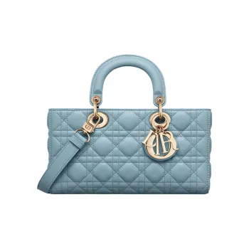 DIOR Lady D JOY Sheepskin Lady Dior Bag Shoulder Bag, Crossbody Bag, Handbag Women's Sky Blue