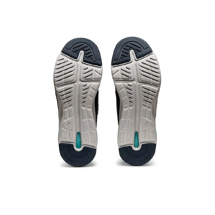 Asics Slip Resistant, Abrasion Resistant, Breathable, Lightweight Low Top Running Shoes Women's Navy Blue 3E Width-5