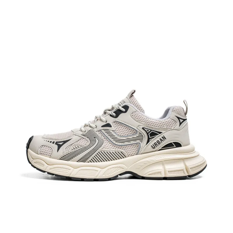 URBAN AUTHENTIC Slip Resistant, Abrasion Resistant, Height Increasing, Breathable Chunky Sneakers Men's-0