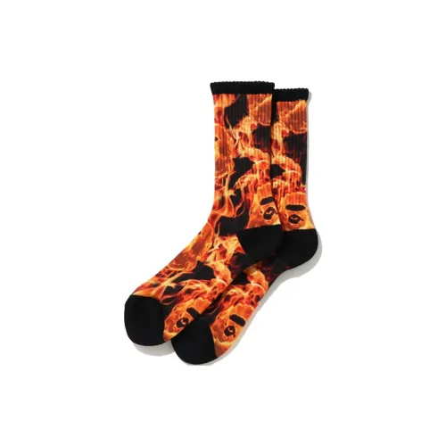 A BATHING APE Men Mid Calf Socks