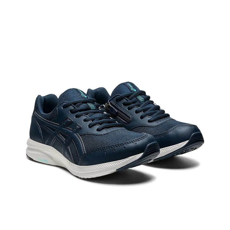 Asics Slip Resistant, Abrasion Resistant, Breathable, Lightweight Low Top Running Shoes Women's Navy Blue 3E Width-2