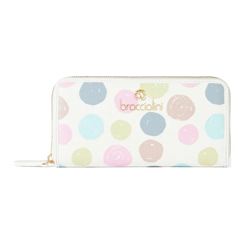 Braccialini Polystyrene Wallet Women's White & Multicolor-0