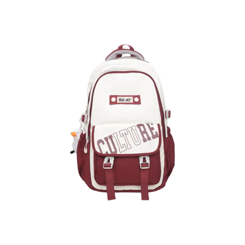 Moonshine Nylon Backpack Travel Bag Laptop Bag Unisex Black/Blue/Coffee/Red-1