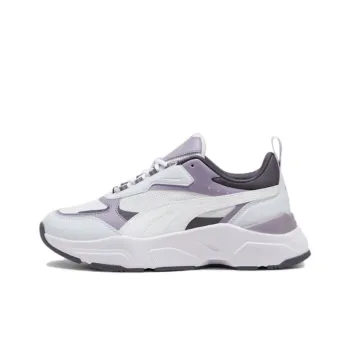 PUMA Cassia Anti Slip Wear Resistant Low Top Casual Shoes Women's White Purple
