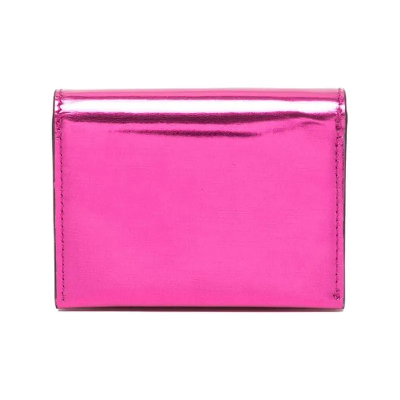 VERSACE La Medusa Calfskin Card Box Women's Fuchsia-1