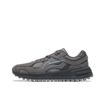 LiNing Wind Rider 2.0 Cushioning Wear Resistant Low Top Casual Shoes Men's Gray