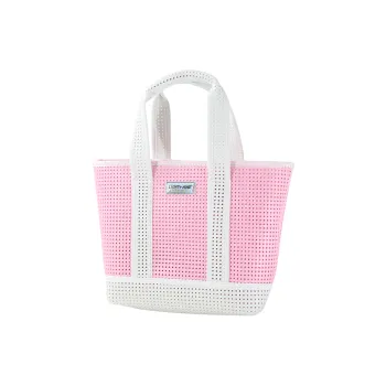 PETERPOINT EVA Tote Picnic Bag Camping Bag Handbag Small Size Women's Pink/Green