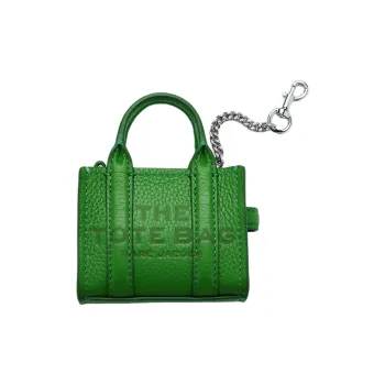MARC JACOBS Full Grain Leather Bag Charm Bag Merch Extra Small Women's Green