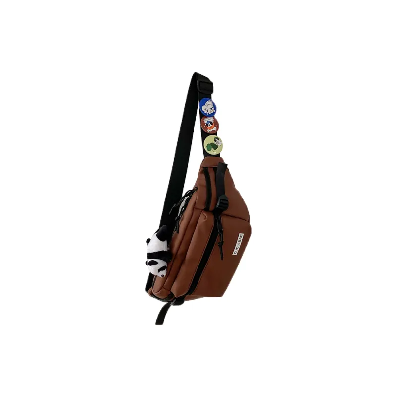 LEXI Nylon Crossbody Bag Fanny Pack Sling Bag Regular Unisex Multicolor-15