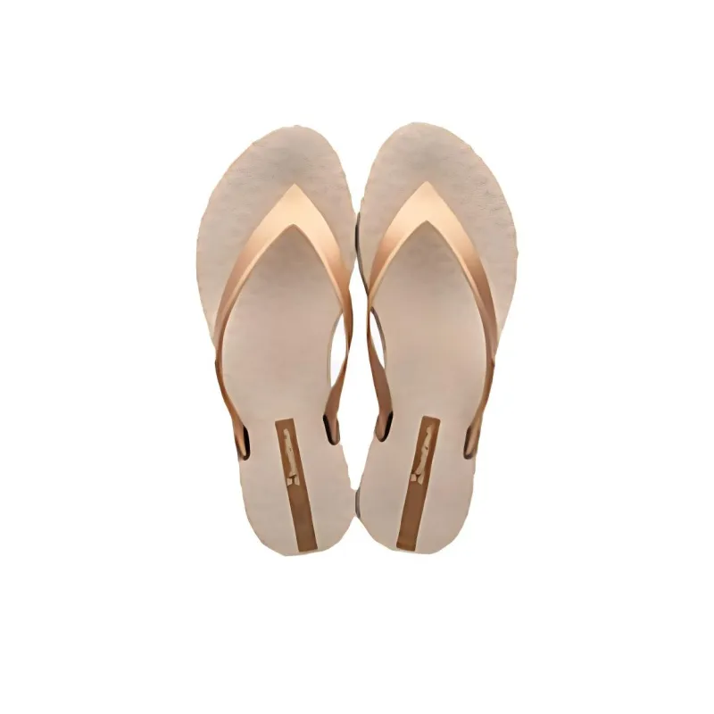 Ipanema Slip Resistant Quick Dry Flip Flops Women's Beige Gold-4