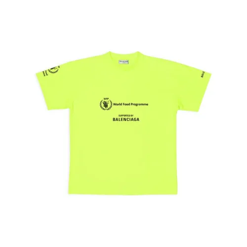 Balenciaga X WFP T-Shirts Women's Neon Yellow