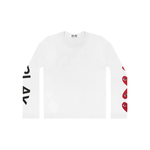 CDG Play T-Shirts Unisex White