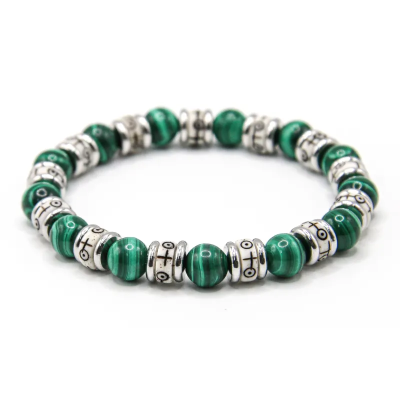 DRAGON LI Malachite Jade Bracelets Unisex-0