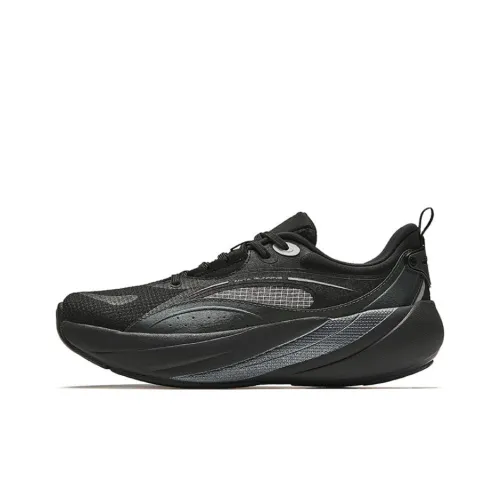 Anta Running Collection Anti Slip Wear Resistant Low Top Casual Running Shoes Women's Black Silver