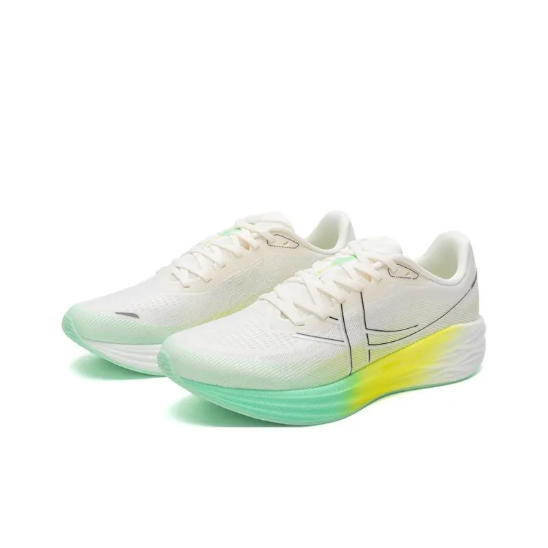 XTEP Cushioning Rebound Low Top Running Shoes Men's White Green-1