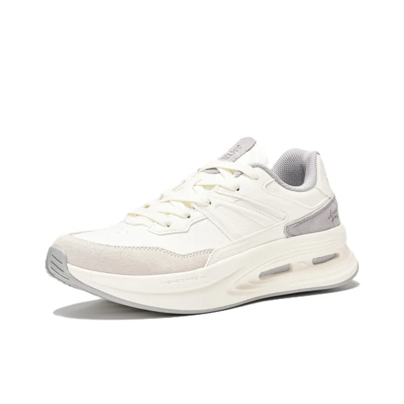 CHAOJIANTA Life Collection Anti Slip Wear Resistant Low Top Casual Shoes Men's White Gray-1