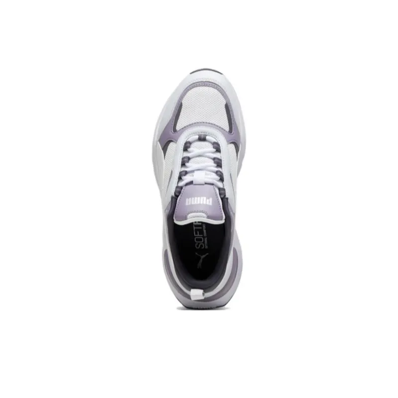 PUMA Cassia Anti Slip Wear Resistant Low Top Casual Shoes Women's White Purple-3