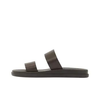 ANCIENT GREEK SANDALS Nicos Slide Slippers Men's Brown