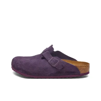 Birkenstock Boston Soft Footbed Suede Wine