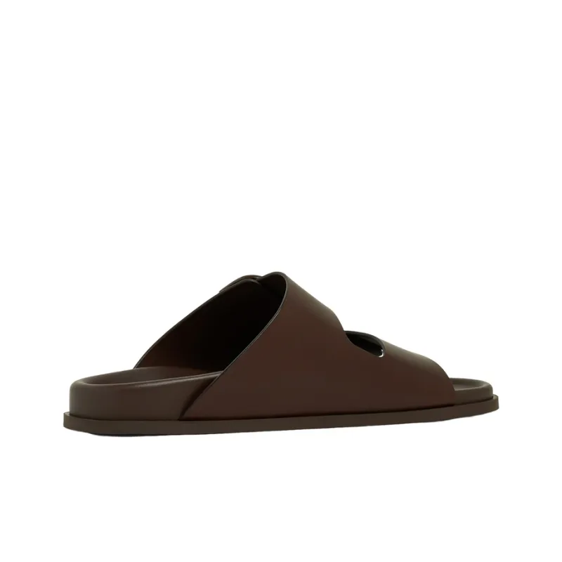 Valentino Vlogo Slide Slippers Men Brown-2