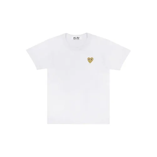 CDG Play T-Shirts Unisex White