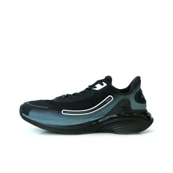 Anta Cushioning Anti Slip And Wear Resistant Low Top Running Shoes Men's Black Blue Silver