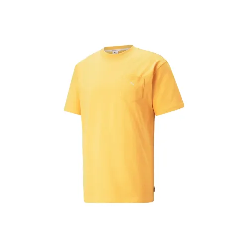 PUMA MMQ T-Shirts Unisex Mustard Color