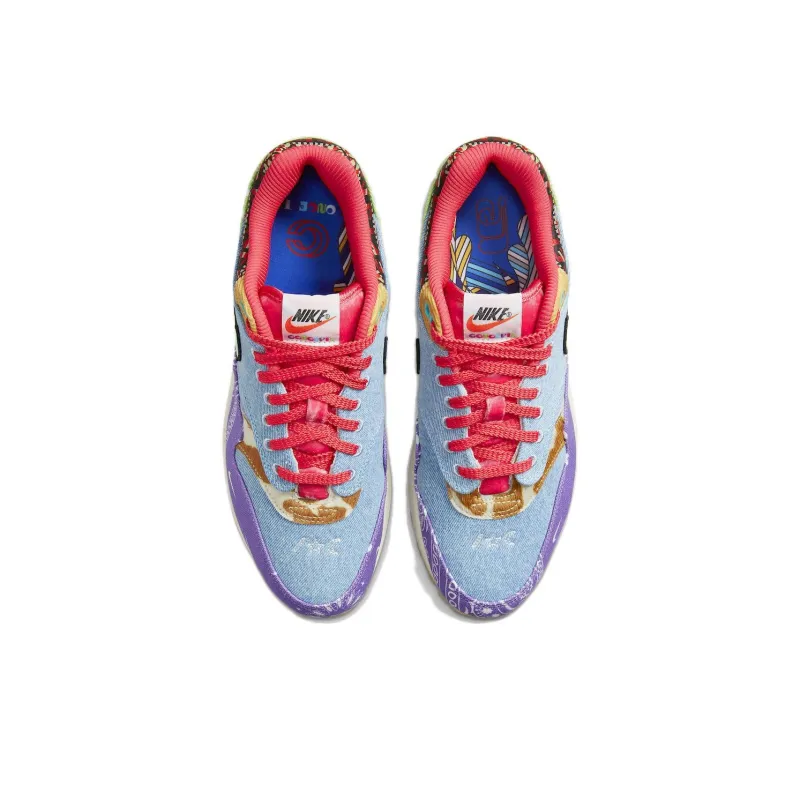 Concepts X Nike Air Max 1 Running Shoes Unisex Low-Top Purple/Blue/Red/Green-4