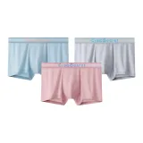 [Modal Style--100% cotton Gusset 5A Antibacterial]Snow Crystal Blue, Dawn Pink, Mechanical Silver