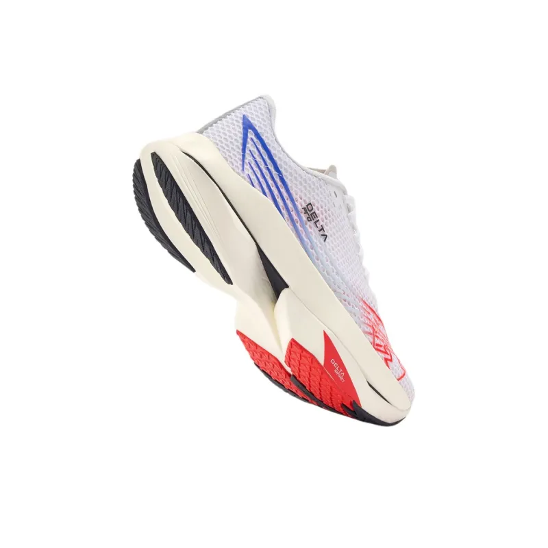 DESCENTE DELTA Breathable Low-Top Running Shoes Unisex White Red Blue-3