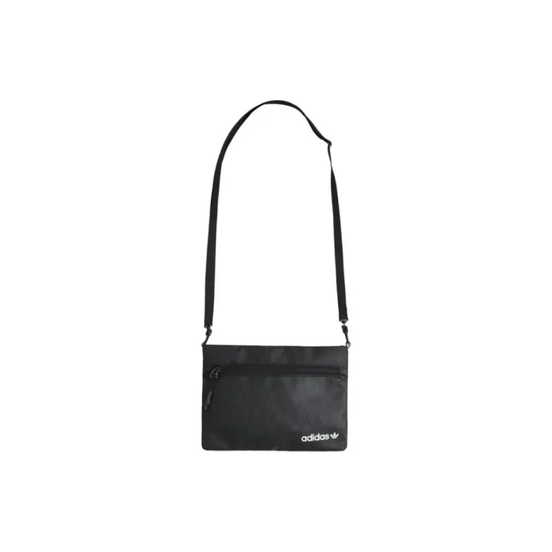 Adidas Originals Nylon With Polyester Sports Bag Shoulder Bag Unisex Black-4
