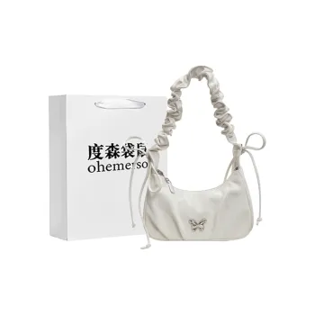 Dusen Kangaroo PU Crossbody Bag, Shoulder Bag Regular Women's Ecru/Silver/Black/Green
