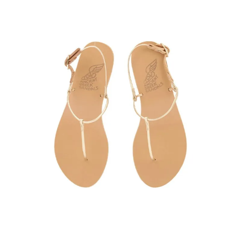 ANCIENT GREEK SANDALS Katerina Heel Stylish Sandals Women's Platinum-3