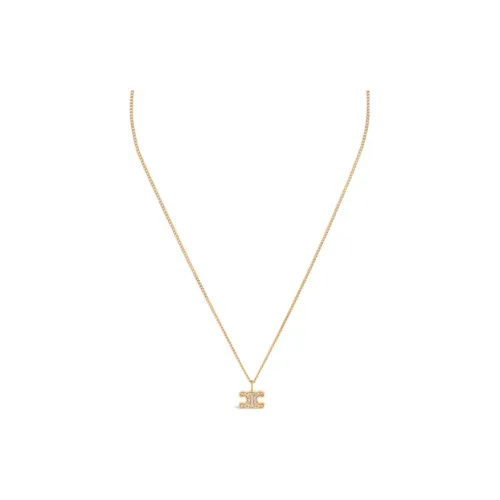 CELINE Necklaces Women's Gold