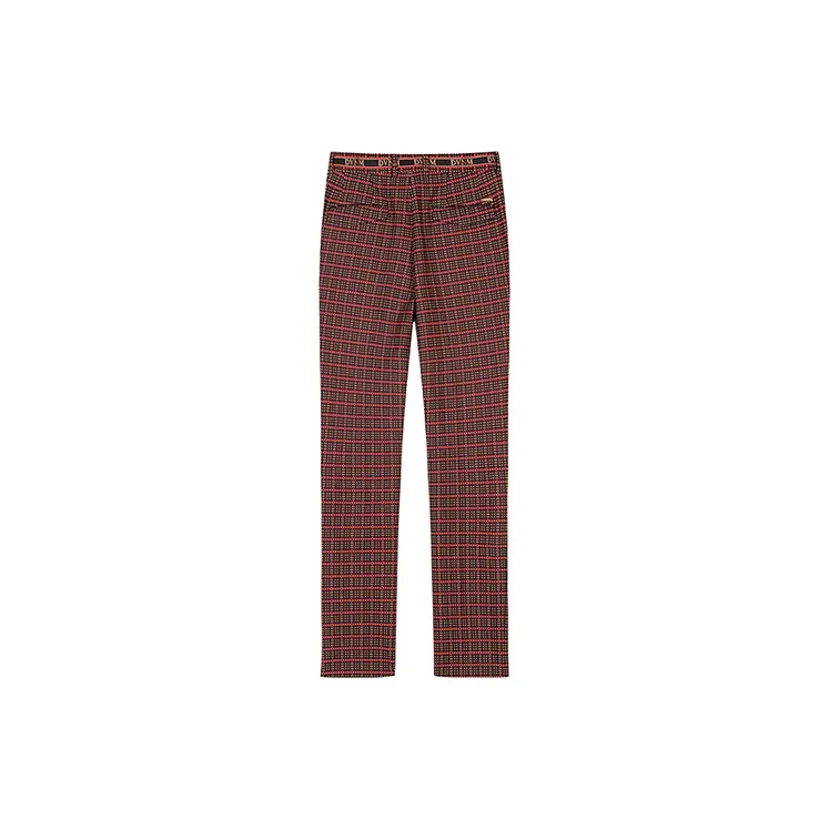 DAVID NAMAN SS22 Straight Casual Pants Men's Burgundy-1