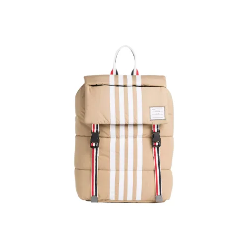 THOM BROWNE· Pebbled Calfskin Detail Backpack Men's Khaki