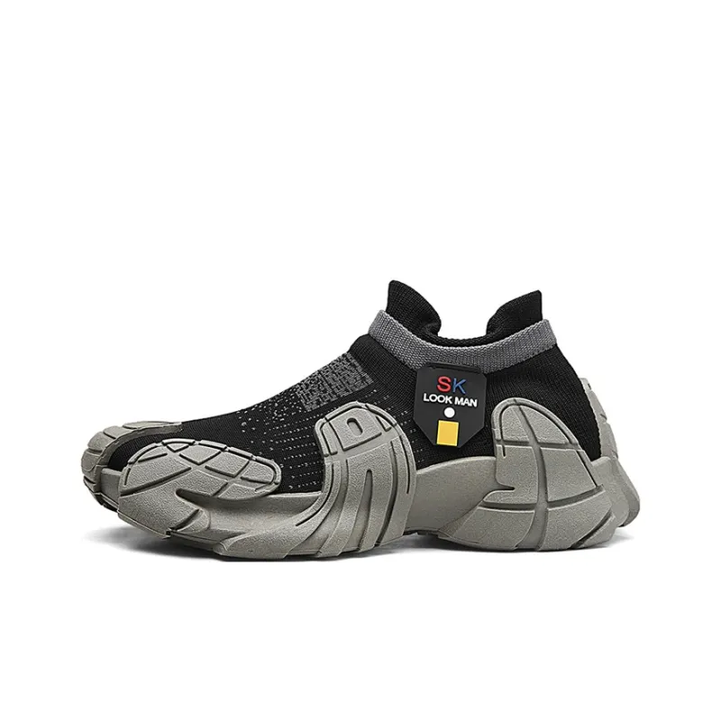OUBT Anti-Slip Wear-Resistant Breathable Lightweight Mid-Top Running Shoes Men's-5