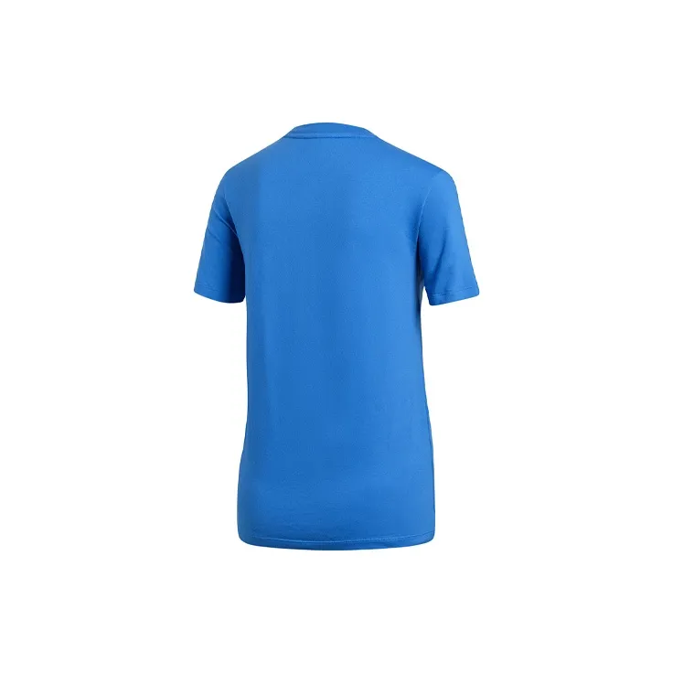 Adidas Originals Set in Sleeve T Shirt Women's Bird Feather Blue-1