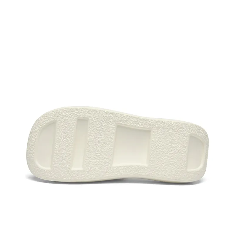 Cabbeen EVA Cut-Out Quiet Slip-Resistant Slide Slippers Men's White-4