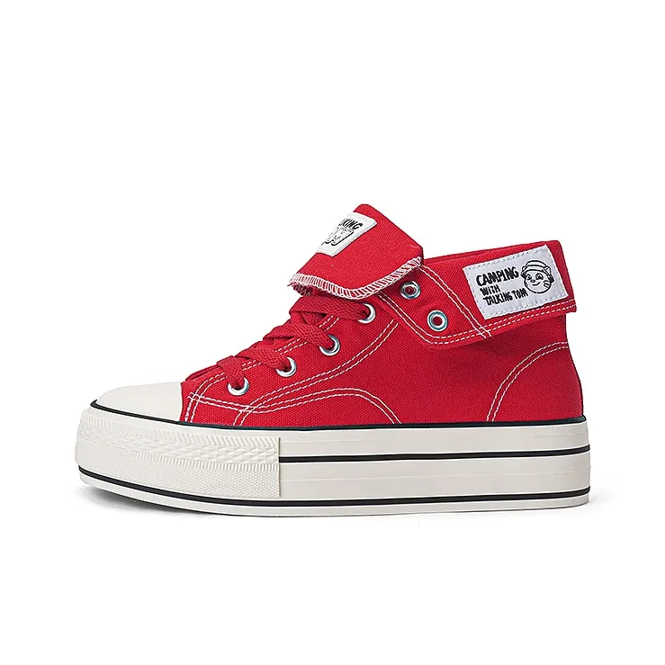 TALKING TOM Anti-Slip And Wear-Resistant Breathable Cushioning Low-Top Canvas Shoes Women's-1