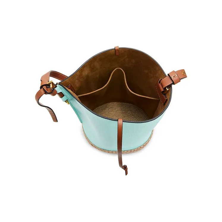 LOEWE Gate Cow Leather Bucket Bags Shoulder Bag Crossbody Bag Regular Women's Blue-2