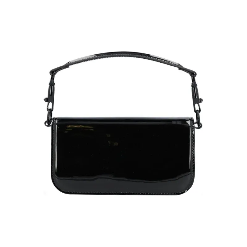 Valentino Smooth Calf Leather Handbag, Shoulder Bag Women's Black-2