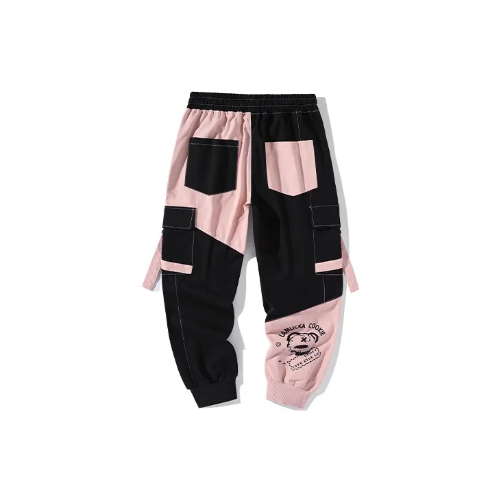 LAMLICKA Cargo Pants Unisex Black-1