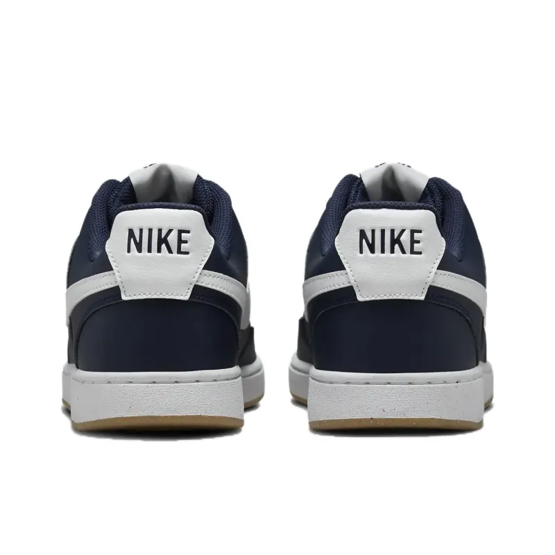 Nike Court Vision Low Anti Slip Wear Resistant Low Top Skateboard Shoes Men's Dark Blue-4