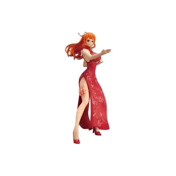 BANPRESTO Nami Glass Factory One Piece Sparkling Charm Cheongsam Kung Fu A Bonus Gifts
